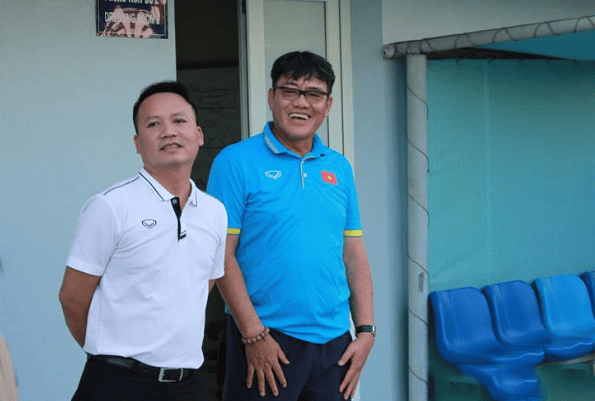 Trưởng đoàn Dương Vũ Lâm (phải) tiết lộ về ĐTVN (Ảnh: Ngọc Bảo) AFF Cup 2018, Việt Nam, ĐT Việt Nam